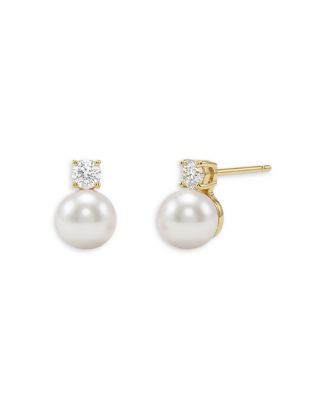 Baby Bliss Cubic Zirconia & Cultured Freshwater Pearl Stud Earrings | Bloomingdale's (US)