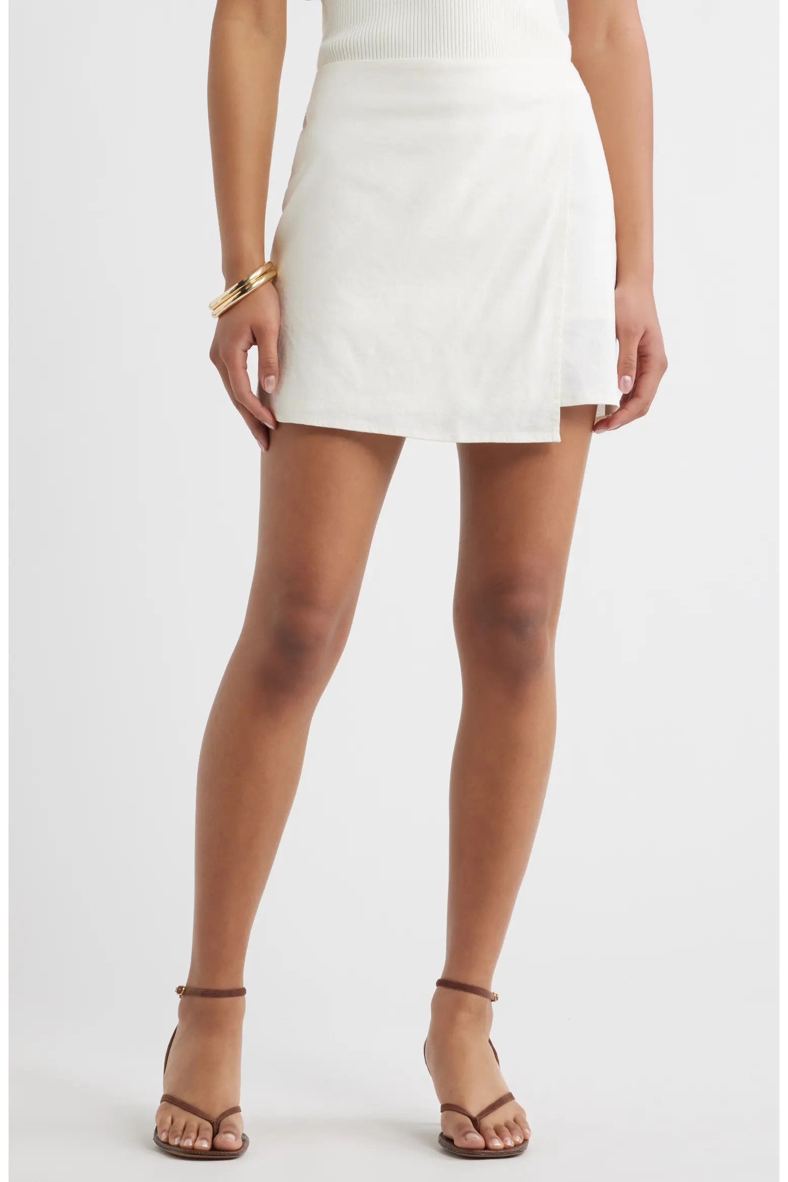 Linen Blend Skirt (Women) | Nordstrom | Nordstrom