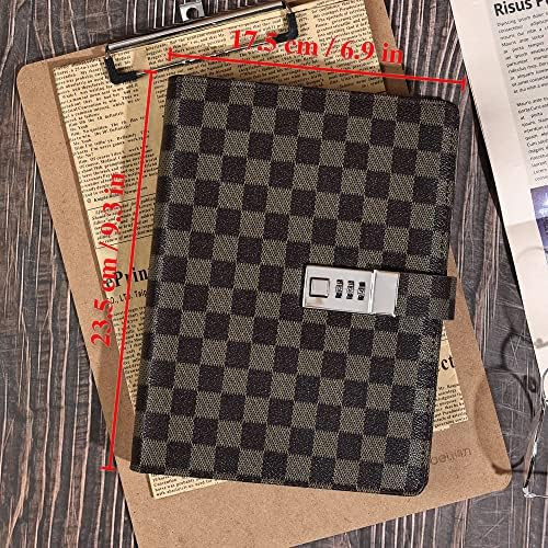 A5 Journal Notebook with Lock, Bullet Dotted Hardcover Locked Diary with Pen Stencils Stickers Acces | Amazon (US)