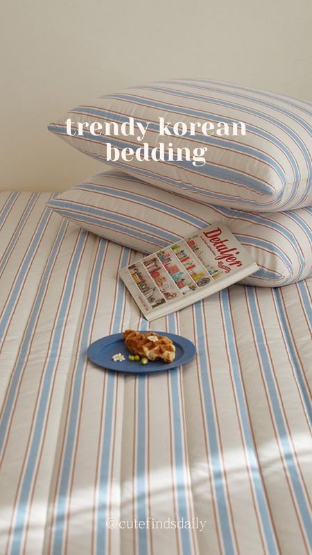 Trendy Korean style bedding and bed sets from Korea - home decor trends for the bedroom #korean #trends #bedding #bedroom #homedecor #interior 

#LTKhome #LTKSeasonal #LTKstyletip