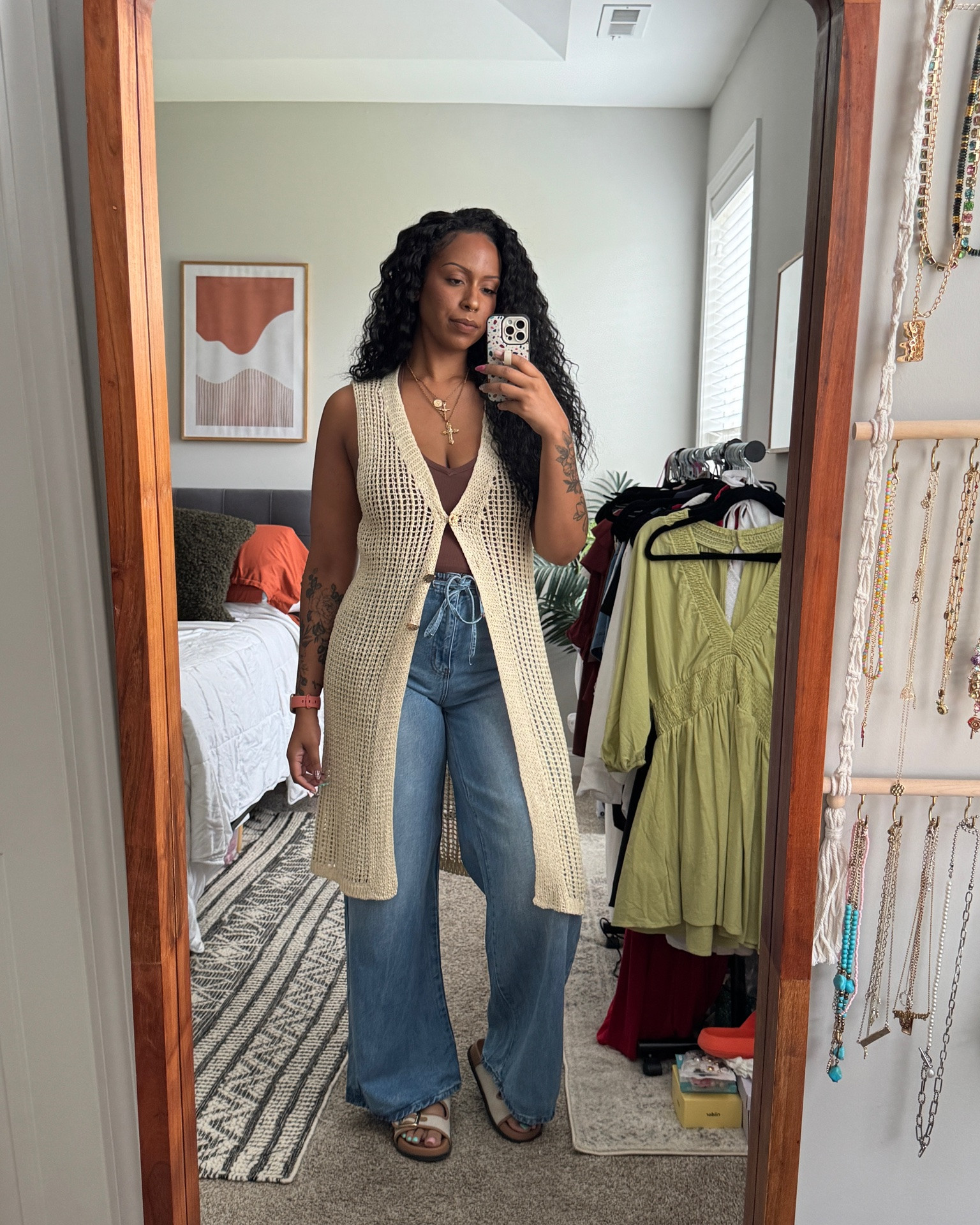Crochet top + tank are from Amazon 

Jeans are from fashion nova: beach front drapey jeans

#LTKootd #LTKgrwm #LTKTall