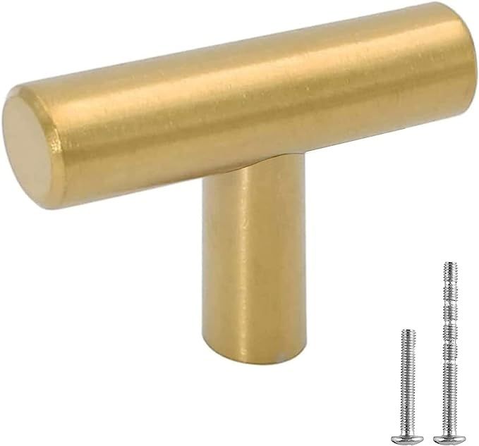 LONTAN 12 Pack Gold Drawer Knobs for Dresser Kitchen Cabinet Knobs LH201GD Gold Hardware for Cabi... | Amazon (US)
