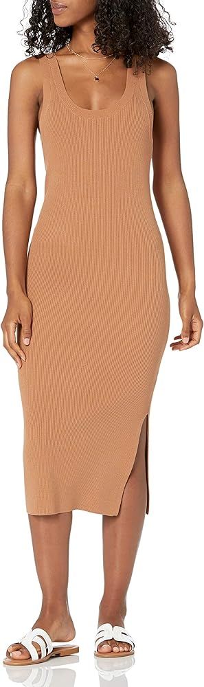 Amazon.com: The Drop Women's Yasmin Side Slit Midi Sweater Tank Dress, Black, S : Clothing, Shoes... | Amazon (US)