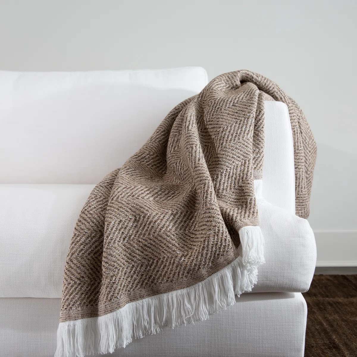Sunbrella Eakins Throw Blanket | Wayfair North America
