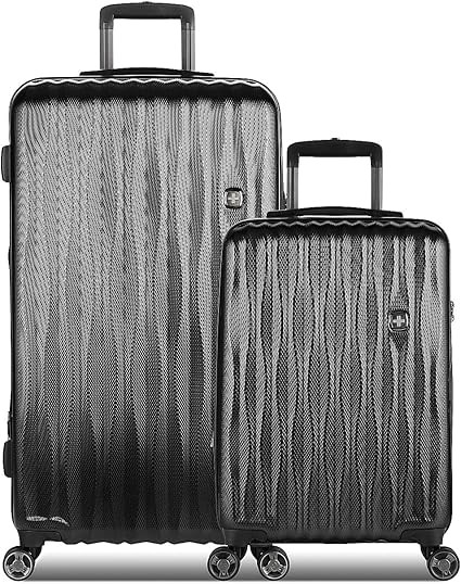 SwissGear 7272 Energie Hardside Expandable Luggage with Spinner Wheels, Black, 2-Piece Trunk Set ... | Amazon (US)