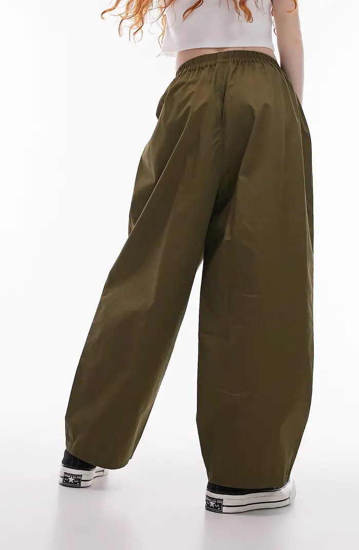 Topshop Pleated Cotton Balloon Pants | Nordstrom | Nordstrom