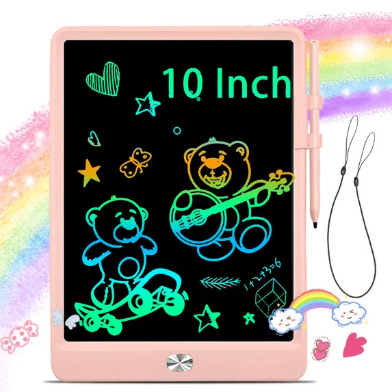 VAMOUT LCD Writing Tablet, 10 Inch Colorful Electronics Drawing Pads, Erasable Reusable Toddler D... | Walmart (US)