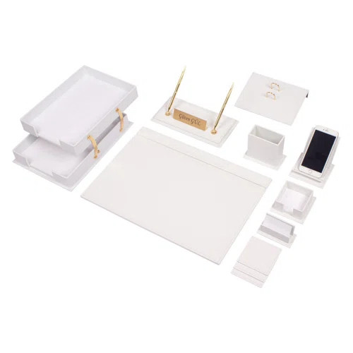 Inbox Zero Lakeiya 10 Piece Desk Organizer Set | Wayfair | Wayfair North America