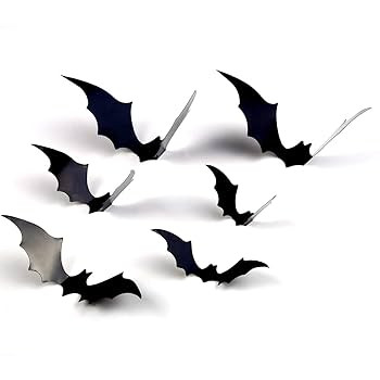 DIYASY Bats Wall Decor, 120 Pcs 3D Bat Halloween Decoration Stickers for Home Decor 4 Size Waterp... | Amazon (US)