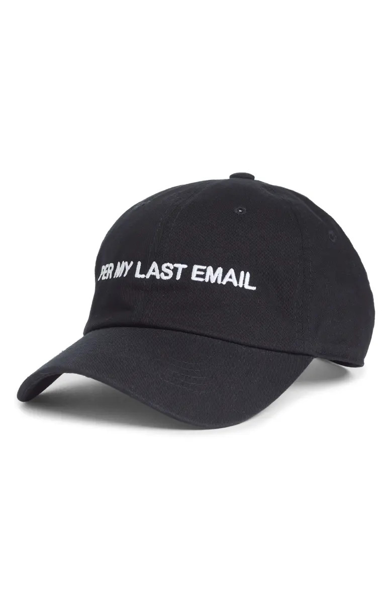 Per My Last Email Baseball Cap | Nordstrom