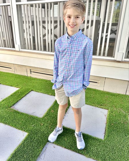 Boys clothes, Sunday best for boys, nice and comfortable clothes for boys, Columbia shorts, Vineyard Vines performance button down shirts for boys, On cloud sneakers for boys

#LTKshoecrush #LTKstyletip #LTKkids
