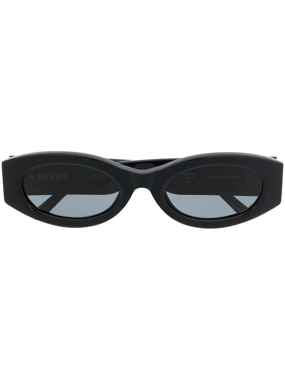 Linda Farrow x The Attico Berta rectangle-frame Sunglasses - Farfetch | Farfetch Global