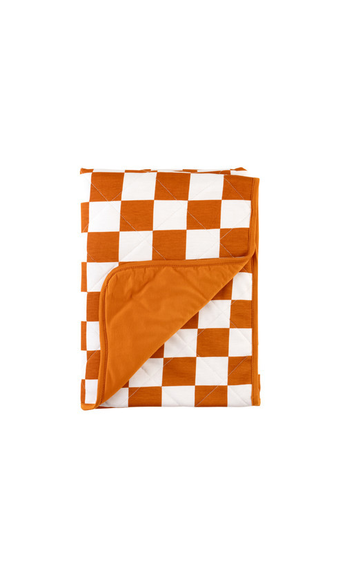 Dreamland Baby Dream Baby Blanket in Rust Checkerboard at Nordstrom | Nordstrom