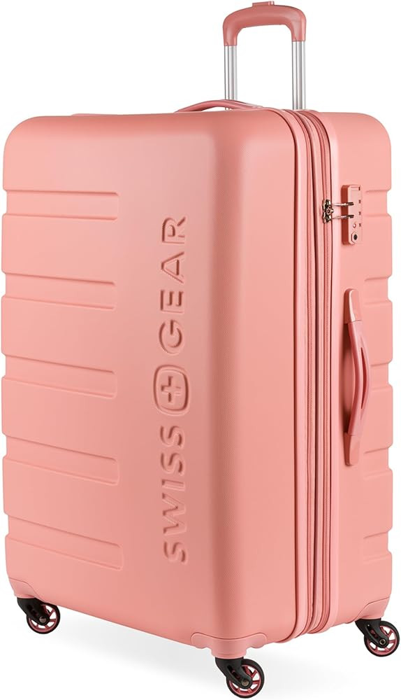 SwissGear 7366 Signature Hardside Expandable Luggage with Spinner Wheels, TSA Lock, Coral Almond,... | Amazon (US)