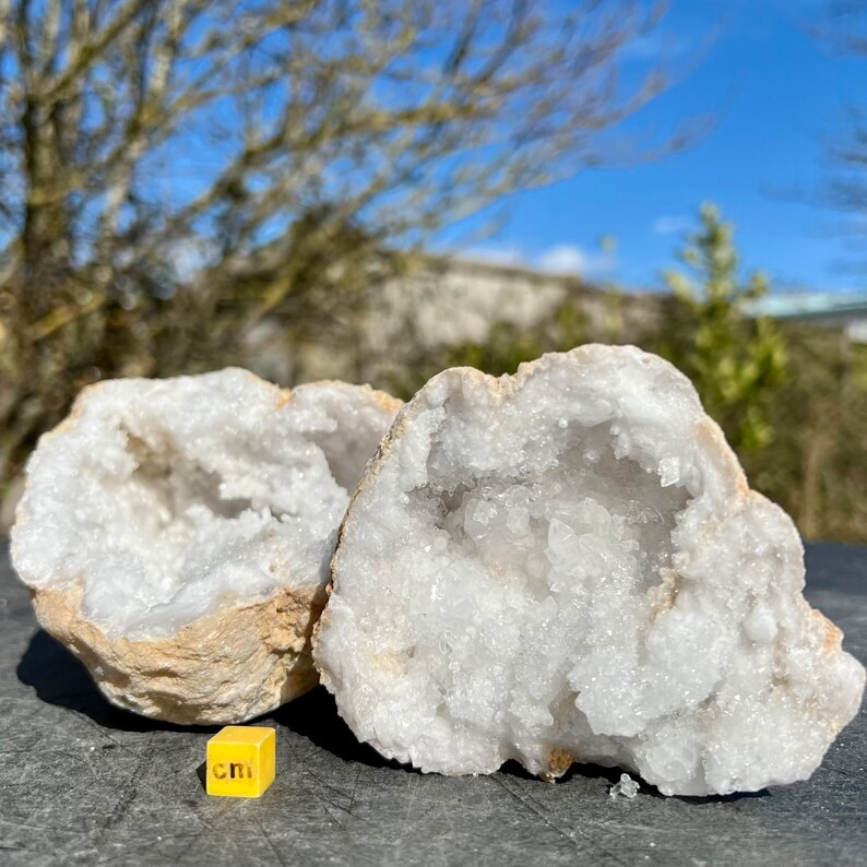 Large Cracked Quartz Geode Spiritual Healing Crystal Mineral Stone RSR42T *CERTIFICATED* | Etsy (US)