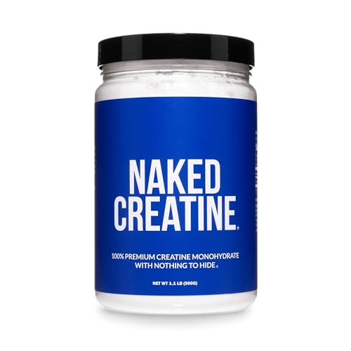 NAKED Pure Micronized Creatine Monohydrate Powder - NSF Certified, Unflavored, 500g, 1.1lb Bulk -... | Amazon (US)