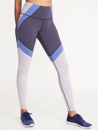 High-Rise Elevate Color-Block Compression Leggings for Women | Old Navy US