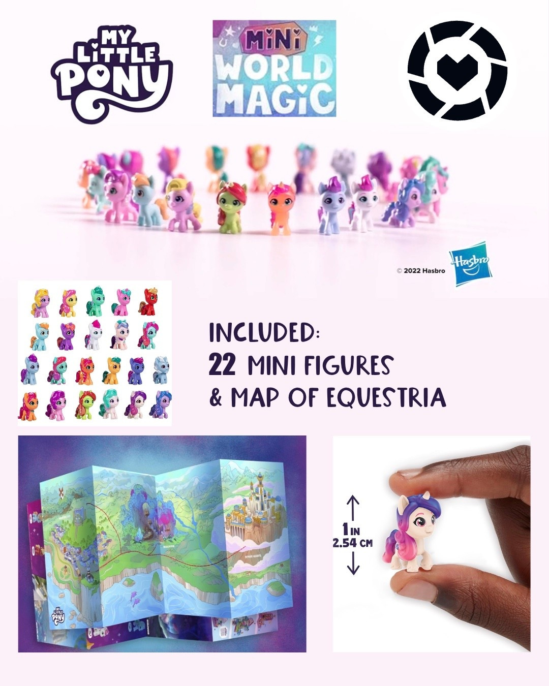 My Little Pony Mini World Magic Meet The Minis Collection Set. 

22 MINI FIGURES and comes with a map of Equestria that kids can use as a playmat with their mini ponies.

Shop the collection here  

#LTKmomlife #LTKKids #LTKSpringSale