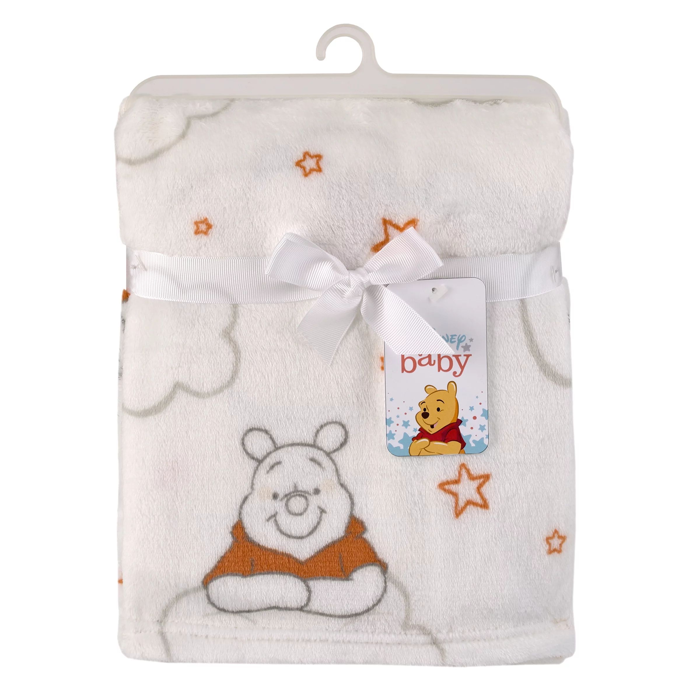 Disney Winnie the Pooh Red and White Clouds Baby Blanket | Walmart (US)
