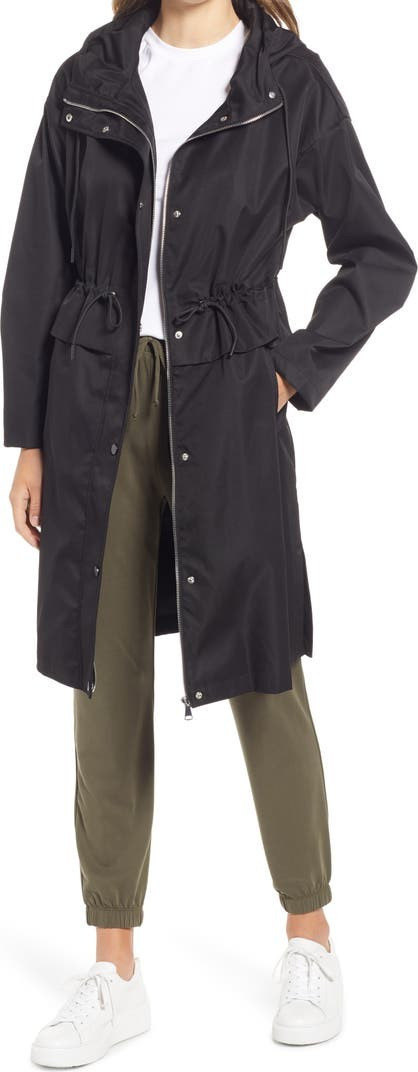 Women's Cinch Waist Hooded Raincoat | Nordstrom | Nordstrom