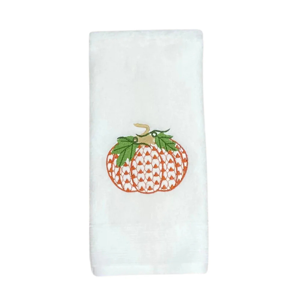 Seasonal Embroidered Hand Towel | Fig and Dove