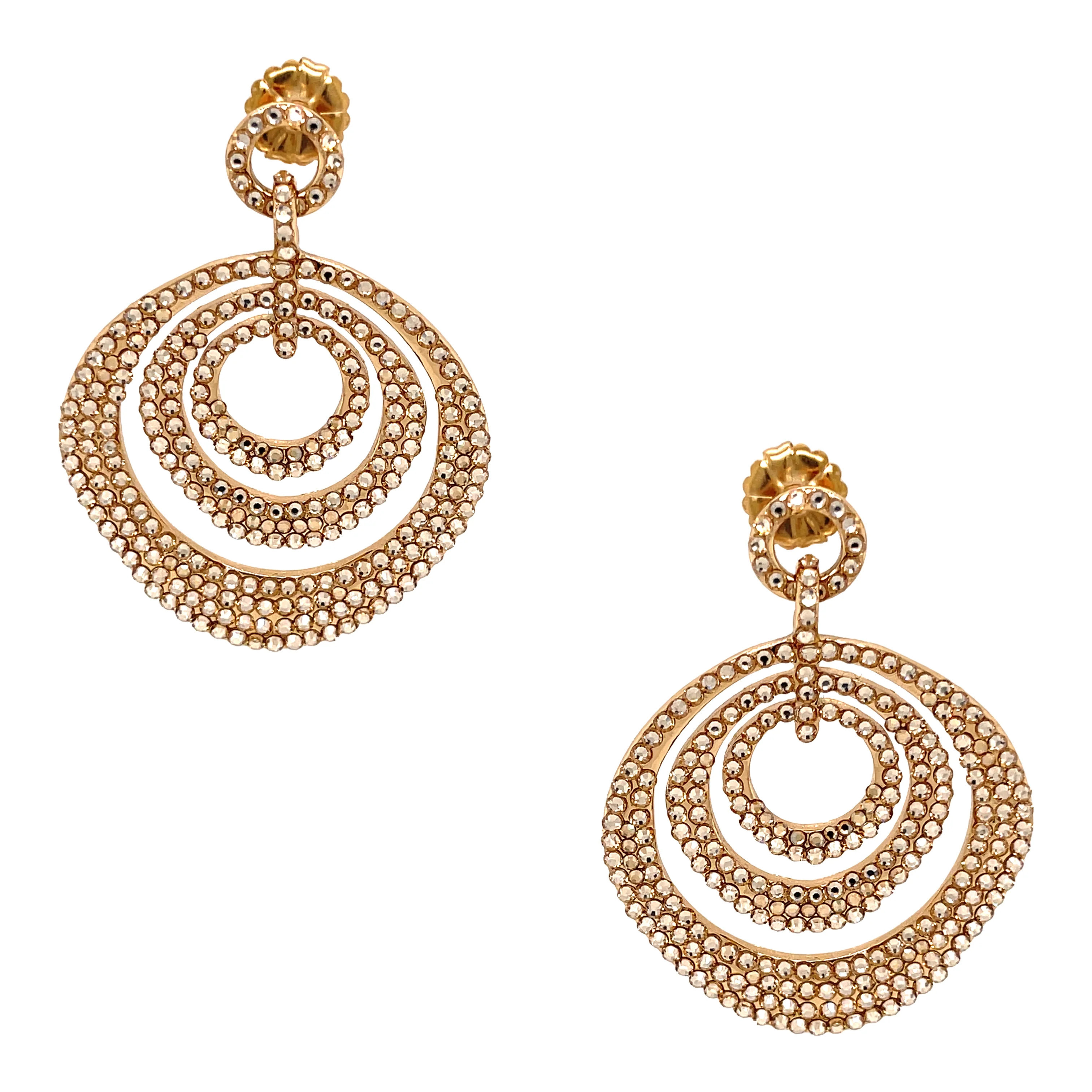 SALE Crystal Circles Earrings | Jennifer Miller Jewelry