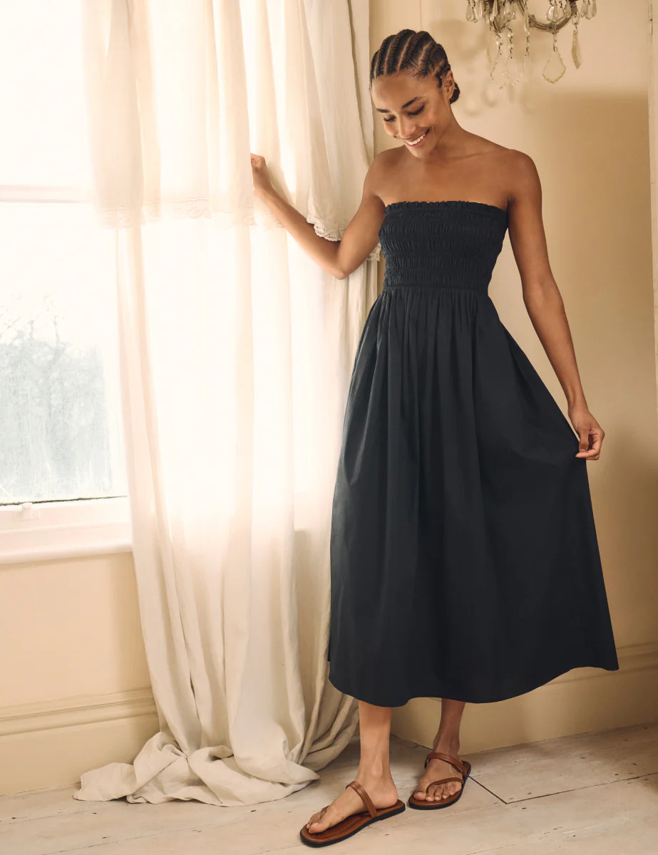 Black Shirred Bandeau Annie Midi Dress
  

  
    
      £52.50
      £75.00 | Nobody's Child