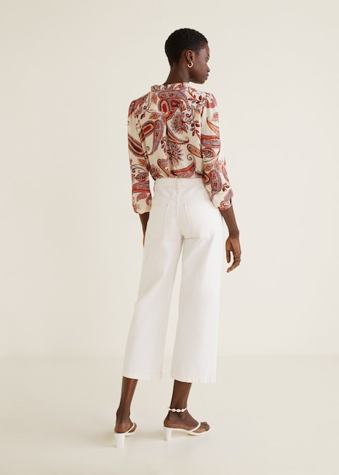 Culotte relaxed jeans | MANGO (US)
