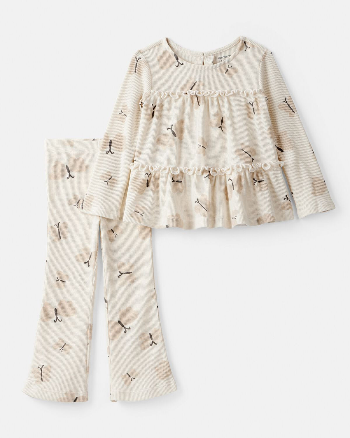 Toddler Girl Butterfly Top & Pant Set - Cream | Carter's | Carter's Inc