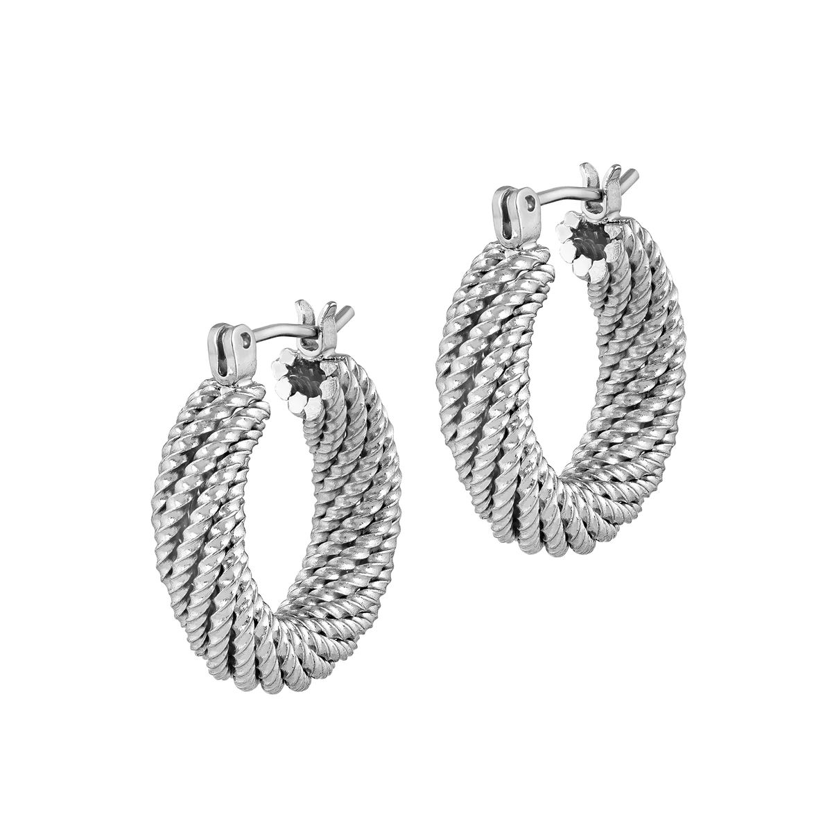 Presley Silver Hoops | Electric Picks Jewelry