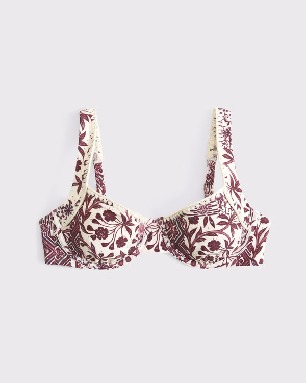 Wide Strap Underwire Bikini Top | Abercrombie & Fitch (US)