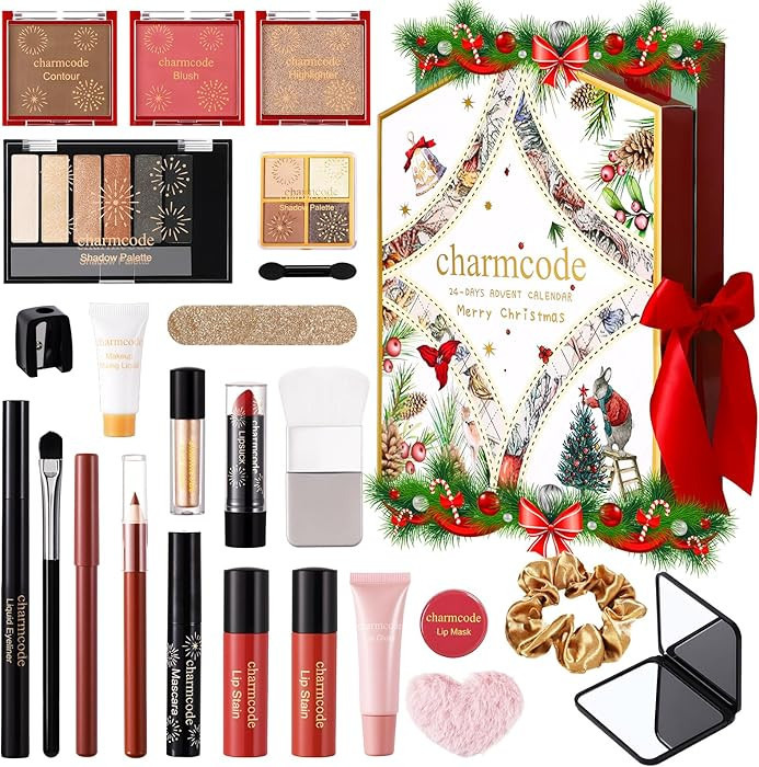 Makeup Advent Calendar 2025, 24 Days Christmas Countdown Calendar Gift Set for Adult Women Teen G... | Amazon (US)