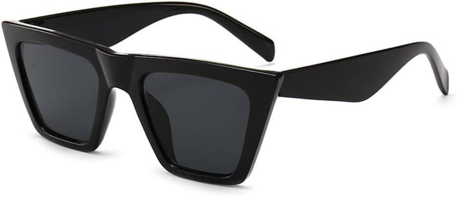 SORVINO Vintage Sunglasses Retro Cateye Sunglasses for Women Men Square Frame Black/Grey | Amazon (CA)