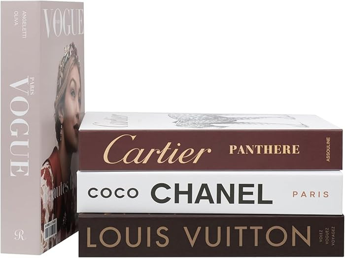 LUXE LARGE | 4 PCS Faux Decorative Books for Home Decor | Not Real Books(Cardboard Boxes)| Coffee... | Amazon (US)