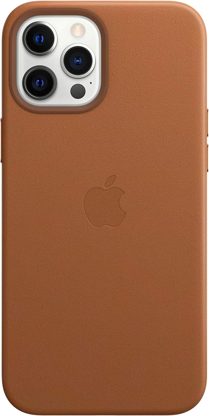 Apple iPhone 12 Pro Max Leather Case with MagSafe - Saddle Brown | Amazon (US)