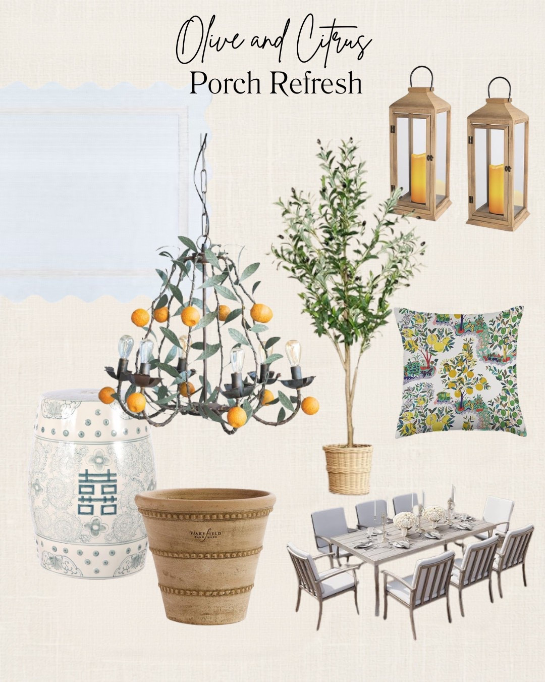 Bring a little South of France charm to your outdoor spaces with these timeless porch favorites. From olive trees and citrus-inspired accents to classic lanterns, planters, and beautiful details, these pieces instantly make your patio or porch feel warm and welcoming.

The best part? These accessories transition beautifully from summer into early fall, so you can enjoy them well beyond the season. They’re classic investments you’ll reach for year after year.

Shop all my favorite finds in one place on LTK! 

#LTKHome #FrenchCountryDecor #PorchDecor #OutdoorLiving #PatioDecor #SummerDecor #EarlyFallDecor #BlueAndWhiteDecor #OliveTreeDecor #CitrusDecor #ClassicHomeStyle #TraditionalHome #SouthernHome #AmazonHomeFinds #LTKStyle