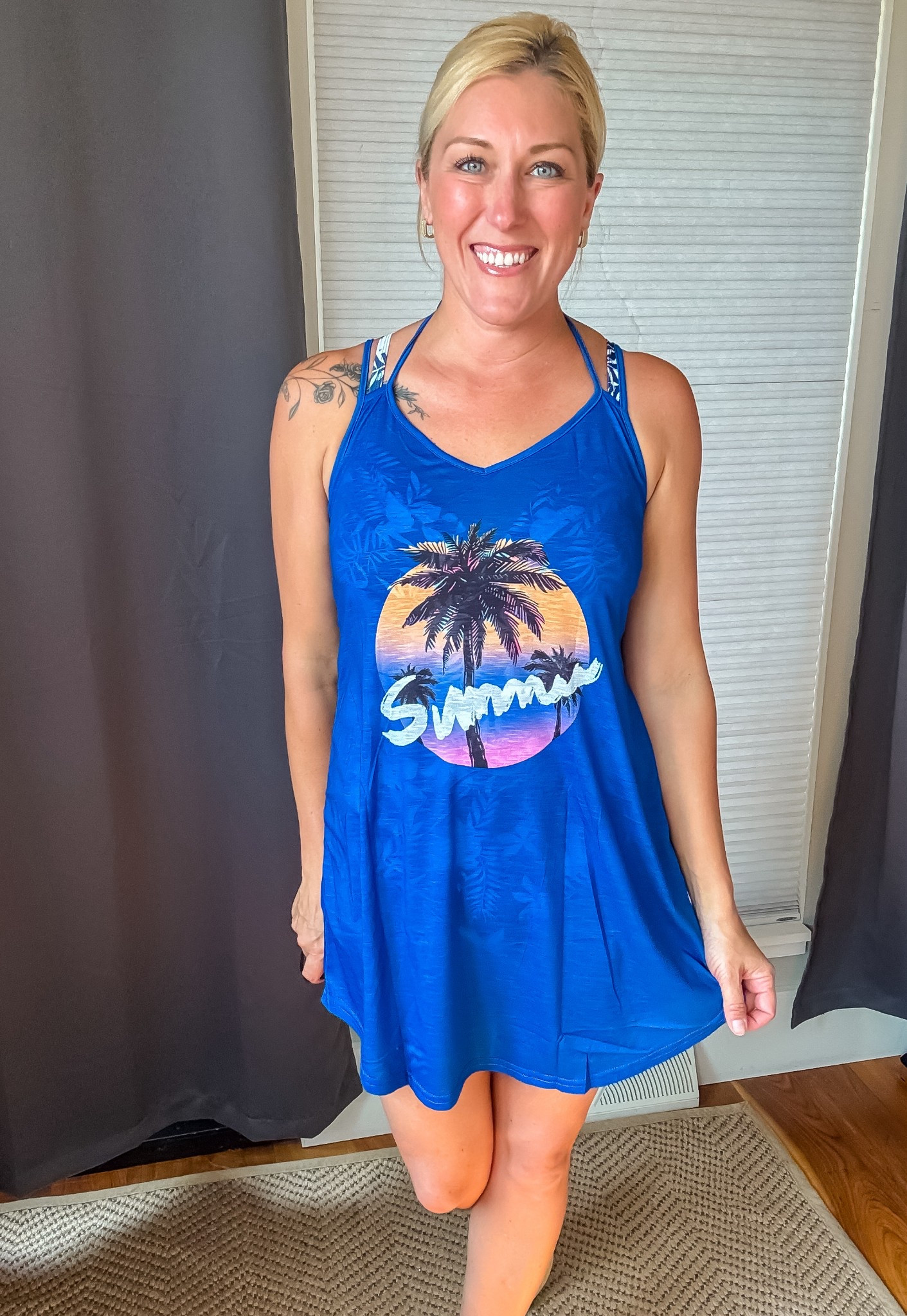 Breezy, beautiful, and beach-ready 🌞 This swimsuit coverup is the ultimate summer essential – lightweight, breathable, and oh-so-flattering with its adjustable straps and flowy A-line fit.  ✨👙 #BeachStyle #SwimCoverUp #VacationVibes #LTKSwim #LTKSummer #BeachLook