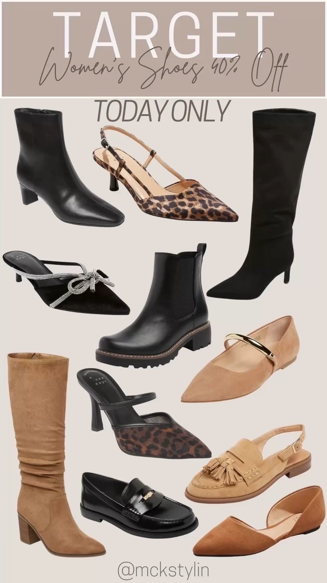 Target shoes are 40% off. TODAY ONLY

#LTKFindsUnder50 #LTKSaleAlert #LTKSeasonal