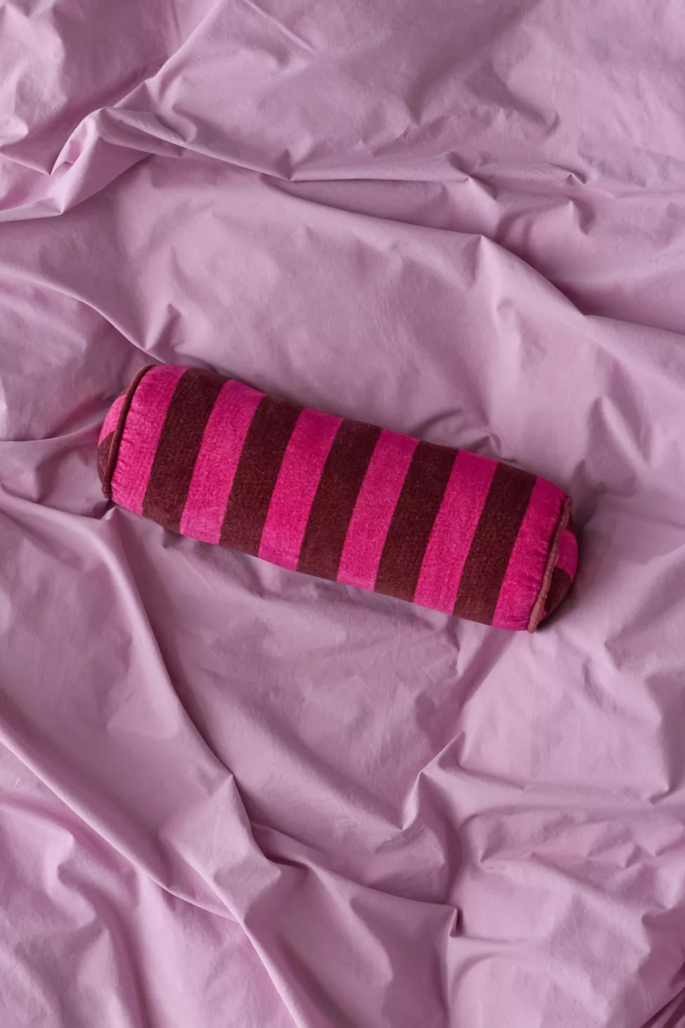 Awning Striped Round Bolster Pillow | Urban Outfitters (US and RoW)