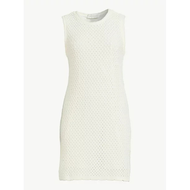 Free Assembly Women's Sleeveless Crochet Mini Dress, Sizes XS-XXXL | Walmart (US)