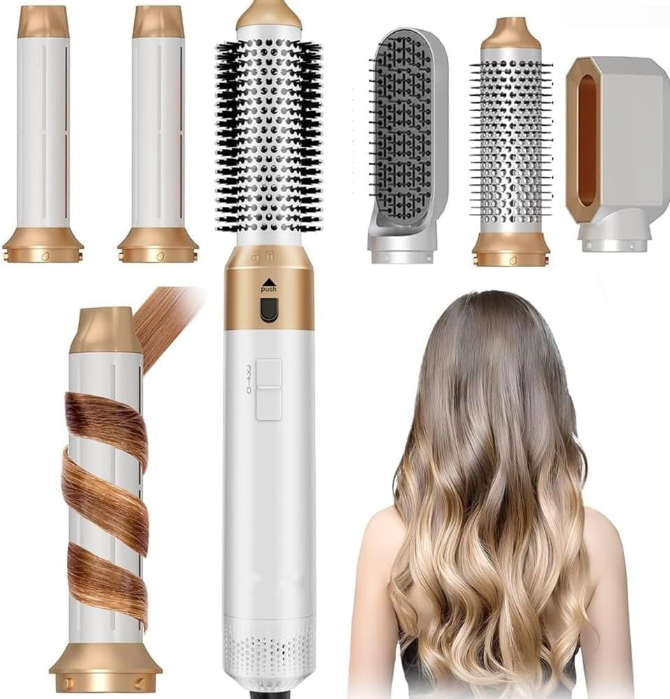 Hair Dryer Brush, 5 in 1 Multi Hair Styler,110,000 RPM High-Speed Negative Ionic Hair Dryer Fast ... | Amazon (US)