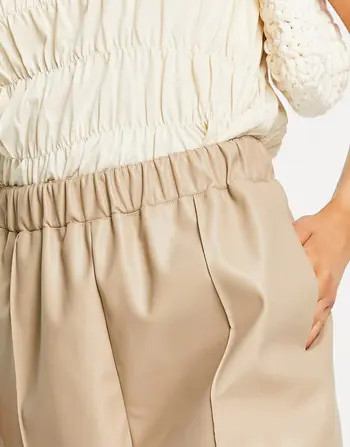 Topshop Faux Leather Runner Shorts | Nordstrom | Nordstrom Canada