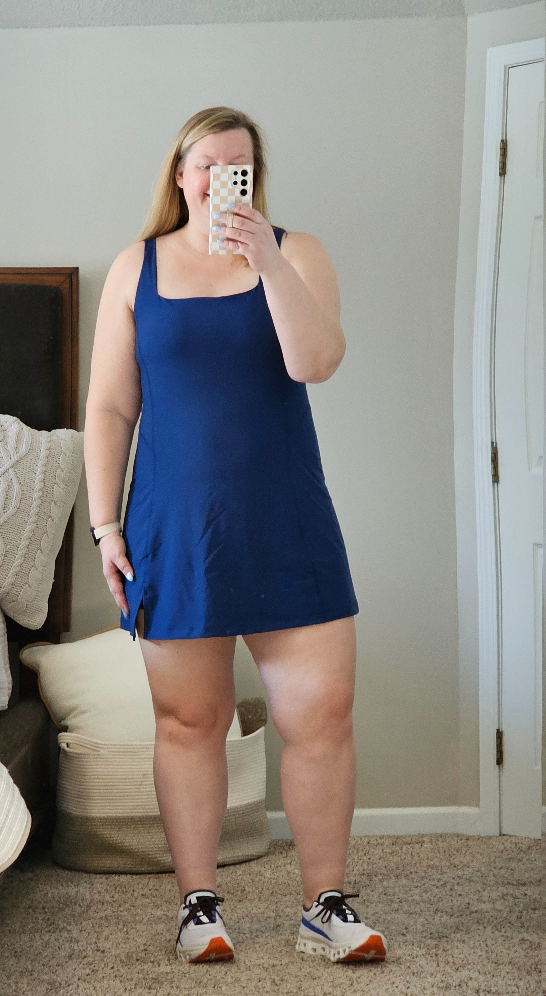 This cute dress comes with built in shorts and is perfect for summer!  Wearing an XL. 

#LTKfindsunder100 #LTKshoecrush #LTKfitness