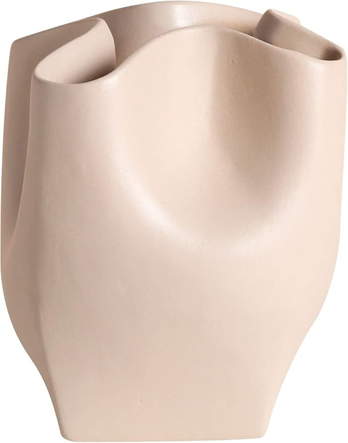 Feng Ci Fang White Ceramic Vase,Boho Decorative Vase,Home Decor Clearance,Home Decorations for Li... | Amazon (US)