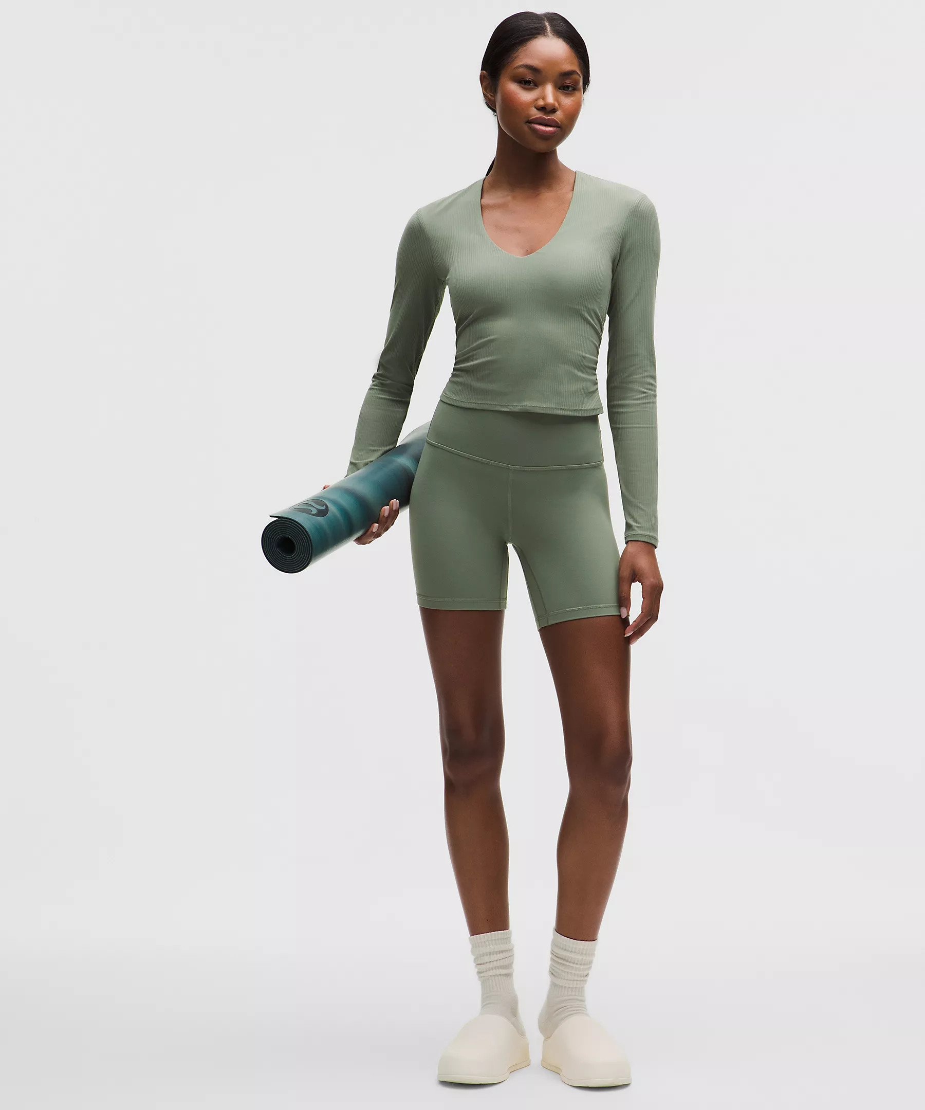 All It Takes Ribbed Nulu V-Neck Long-Sleeve Shirt | Lululemon (US)