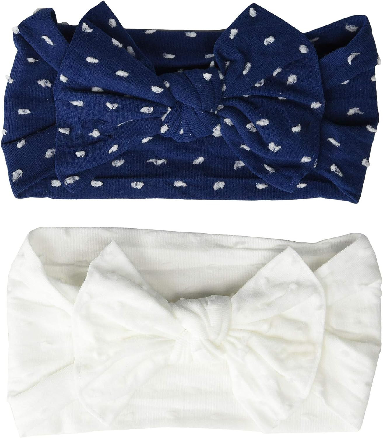 Baby Bling Baby Girl's 2-Pack Shabby Knot (Infant/Toddler) | Amazon (US)