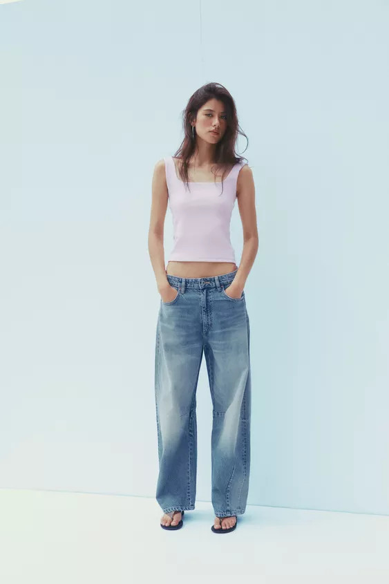 WIDE STRAP TANK TOPPink+5 | Zara US