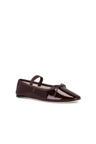 Loeffler Randall Leonie Ballet Flat in Chocolate Patent Leather from Revolve.com | Revolve Clothing (Global)