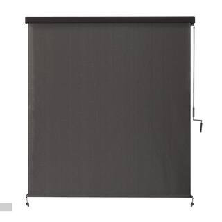 Montecito Cordless UV Blocking Fade Resistant Polypropylene Exterior Roller Shade 72 in. W x 96 i... | The Home Depot