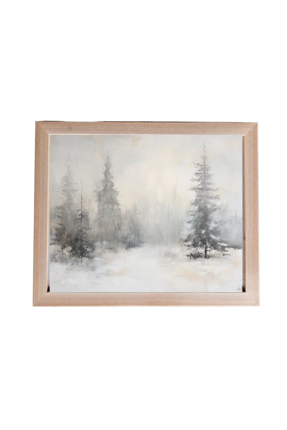 Vintage Hiver Rustique Pine Framed Art | 082 | Luxe B Co
